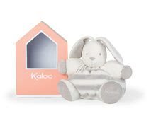 Pro miminka - Plyšový zajíček s chrastítkem BeBe Pastel Chubby Kaloo 30 cm pro nejmenší v dárkovém balení šedo-krémový od 0 měsíců_2