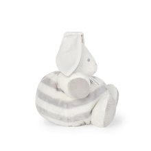 Giocattoli per neonati - Coniglietto in peluche con sonaglio BeBe Pastel Chubby Kaloo 30 cm per i più piccoli in confezione regalo grigio crema da 0 mesi_0
