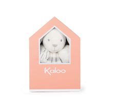 Giocattoli per neonati - Coniglietto in peluche con sonaglio BeBe Pastel Chubby Kaloo 30 cm per i più piccoli in confezione regalo grigio crema da 0 mesi_0