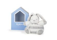 Pre bábätká - Plyšový zajačik BeBe Pastel Chubby Kaloo 18 cm pre najmenších v darčekovom balení šedo-krémový od 0 mes_2