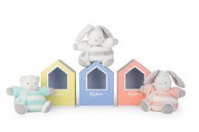 Pre bábätká - Plyšový zajačik BeBe Pastel Chubby Kaloo 18 cm pre najmenších v darčekovom balení šedo-krémový od 0 mes_5