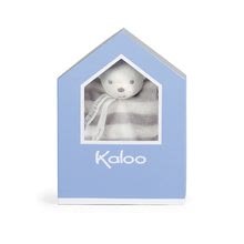 Igračke za grljenje i spavanje - Plišani medo za maženje Bebe Pastel Doudou Kaloo 20 cm u poklon kutiji za najmlađe sivo-krem_0