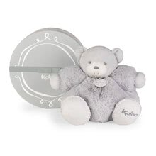 Plyšoví medvědi - Plyšový medvídek s chrastítkem Perle Chubby Kaloo 30 cm v luxusním provedení v dárkové krabičce šedý od 0 měsíců_0