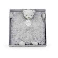 Zabawki do przytulania i zasypiania - Pluszowa pacynka - niedźwiadek Perle Doudou Kaloo 20 cm w pudełku prezentowym szara od 0 m-ca_3