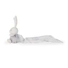 Igračke za grljenje i spavanje - Plišani zeko za maženje Perle Kaloo s nježnom krpicom sivo-bijeli 40 cm u poklon kutiji_2