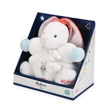 Hračky pro miminka - Plyšový zajíc Imagine Chubby Kaloo světélkující s chrastítkem v dárkovém balení 30 cm bílý od 0 měsíců_3