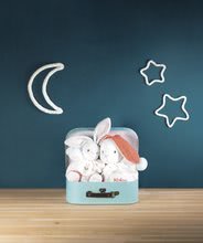Hračky pro miminka - Plyšový zajíc Imagine Chubby Kaloo světélkující s chrastítkem v dárkovém balení 30 cm bílý od 0 měsíců_4