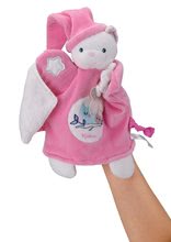 Zabawki do przytulania i zasypiania - Pluszowa pacynka-niedźwiadek do przytulania Imagine Doudou Kaloo świecąca 20 cm różowa od 0 m-ca_0