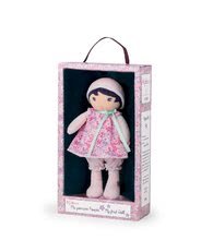 Punčke iz cunj - Punčka za dojenčke Fleur K Tendresse Kaloo 25 cm v rožasti oblekici iz nežnega blaga v darilni embalaži_0