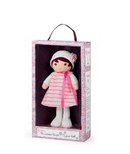 Păpuși de cârpă - Păpuşă pentru copilași Rose K Tendresse Kaloo 25 cm cu haine roz din material moale în ambalaj de cadou_0