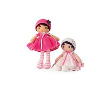 Păpuși de cârpă - Păpuşă pentru bebeluşi Emma K Tendresse Kaloo 32 cm în hăinuţă roz din textil fin în ambalaj de cadou de la 0 luni_0