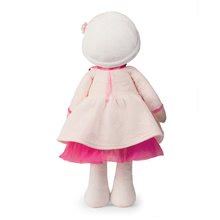 Hadrové panenky - Panenka pro miminka Perle K Tendresse doll XXL Kaloo 80 cm v bílých šatech z jemného textilu od 0 měsíců_0