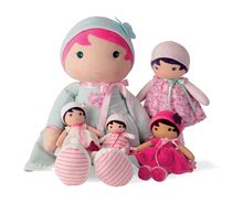 Păpuși de cârpă - Păpuşă pentru bebeluşi Fleur K Tendresse Kaloo 40 cm în hăinuţă cu motiv floral din textil fin în ambalaj de cadou de la 0 luni_0