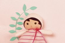 Păpuși de cârpă - Păpuşă pentru bebeluşi Rose K Tendresse Kaloo 40 cm în hăinuţă cu dungi din textil fin în ambalaj de cadou de la 0 luni_2