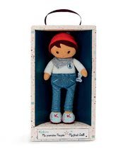 Punčke iz cunj - Punčka za dojenčke Lucas K Tendresse Kaloo 25 cm v jeans hlačah iz nežnega blaga v darilni embalaži_0