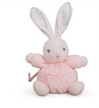 Plyšové a textilní hračky - Jemný plyšový králíček a medvídek PERLE Kaloo 12 cm krémový v luxusním provedení_3