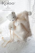 Hračky na maznanie a usínanie - Plyšový medvedík bábkové divadlo Perle-Doudou Bear Kaloo 20 cm v darčekovom balení pre najmenších modrý_4