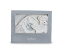 Dojčenské osušky - Osuška s kapucňou pre najmenších Perle-Bath Kaloo so žinkou biela od 0 mesiacov_0