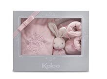 Dojčenské súpravy - Plyšový zajačik pre najmenších Perle-Gift Set Kaloo s hrkálkou a topánkami ružový od 0 mesiacov_0