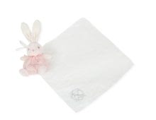 Alvókendők DouDou - Plüss nyuszi dédelgetéshez Perle Kaloodoo Kaloo puha kendővel 40 cm ajándékcsomagolásban rózsaszín-fehér_0