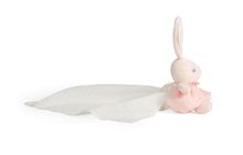 Hračky na maznanie a usínanie - Plyšový zajačik na maznanie Perle Kaloo oo Kaloo s jemnou handričkou 40 cm v darčekovom balení ružovo-biely_2
