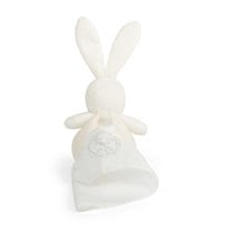 Hračky na maznanie a usínanie - Plyšový zajačik na maznanie Perle Kaloo s jemnou handričkou 40 cm v darčekovom balení pre najmenších krémovo-biely_3