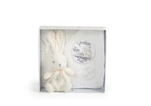 Alvókendők DouDou - Plüss nyuszi dédelgetéshez Perle Kaloodoo Kaloo puha kendővel 40 cm ajándékcsomagolásban krém-fehér_1