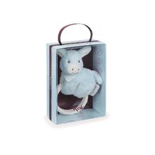 Hochets et jouets de dentition - Peluche Lapin Les Amis Regliss Kaloo avec un anneau de dentition gloussant et sifflant dans un emballage cadeau de 16 cm bleu à partir de 0 mois_3