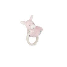 Hochets et jouets de dentition - Peluche Lapin Les Amis Régliss Kaloo avec un anneau de dentition Criant et bruissant dans un emballage cadeau de 16 cm rose, à partir de 0 mois_1