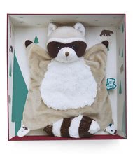 Hračky na mazlení DouDou - Plyšový medvídek mýval na mazlení Doudou Leon Raccoon Classique Filoo Kaloo 20 cm v dárkové krabici od 0 měsíců_1