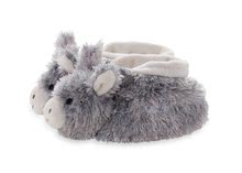 Kompleti za dojenčad - Plišane papuče magarčić Les Amis Kaloo od glatkog pliša krem-sive od 0 mjeseci_1