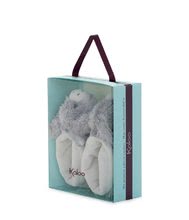 Kompleti za dojenčad - Plišane papuče magarčić Les Amis Kaloo od glatkog pliša krem-sive od 0 mjeseci_2