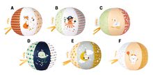 Hračky pre bábätká - Textilná loptička do postieľky My cute ball Kaloo 10 cm 6 motívov - Zajačik, Veľryba, Sovička, Labuť, Chobotnica, Líška od 0 mes_0
