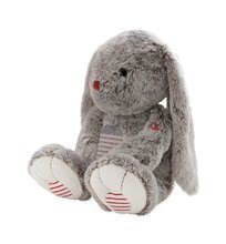 Hračky pro miminka - Plyšový králíček Rouge Kaloo Prestige XL 55 cm z jemného plyše pro nejmenší děti krémově-šedý_0