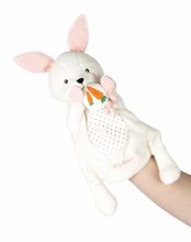 Pacynki dla najmniejszych - Pluszowy zajączek teatr lalek Robin Rabbit Kachoo Kaloo Z przypinką marchewki 30 cm dla najmniejszych od 0 miesięcy_3