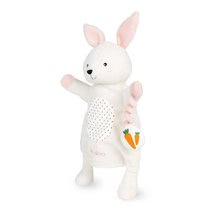 Lutke za najmlajše - Plišasti zajček lutkovno gledališče Robin Rabbit Kachoo Kaloo z obeskom korenje 30 cm za najmlajše od 0 mes_1