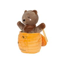 Kesztyűbábok - Plüss mackó kesztyűbáb Ted Bear Kachoo Kaloo meglepetés a kaptárban 25 cm legkisebbeknek 0 hó-tól_5