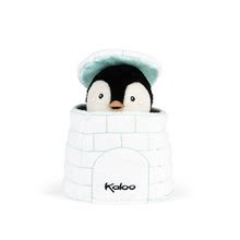 Lutke za najmlajše - Plišasti pingvin lutkovno gledališče Gabin Penguin Kachoo Kaloo presenečenje v igluju 25 cm za najmlajše od 0 mes_3