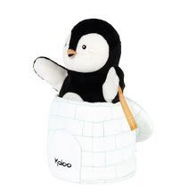 Bábky pre najmenších - Plyšový tučniak bábkové divadlo Gabin Penguin Kachoo Kaloo prekvapenie v iglú 25 cm pre najmenších od 0 mes_6