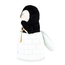 Păpuși pentru bebeluși - Pinguin de pluș teatru de păpuși Gabin Penguin Kachoo Kaloo surpriză în iglu 25 cm pentru cei mai mici_8