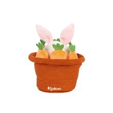 Bábky pre najmenších - Plyšový zajačik bábkové divadlo Robin Rabbit Kachoo Kaloo prekvapenie v kvetináči 25 cm pre najmenších od 0 mes_0