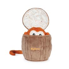 Pacynki dla najmniejszych - Miś zabawka teatr lalek Jack Monkey Kachoo Kaloo Niespodzianka w kokosowym orzechu 25 cm dla najmniejszych od 0 miesięcy_3