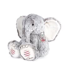 Jucării de pluș și textile - Elefant de pluș Noa Elephant Grey L Rouge Kaloo gri 38 cm din pluș moale pentru bebelușii de la 0 luni_1