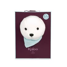 Plüssállatkák - Plüss fóka Seal Les Amis Kaloo fehér kendőben 25 cm puha plüssből ajándékdobozban 0 hó-tól_3
