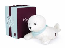 Plüssállatkák - Plüss fóka Seal Les Amis Kaloo fehér kendőben 25 cm puha plüssből ajándékdobozban 0 hó-tól_5