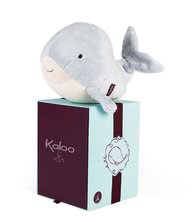 Plyšové a textilní hračky - Plyšová velryba Lollipop Whale Les Amis Kaloo šedá 25 cm z jemného plyše v dárkové krabičce od 0 měsíců_8