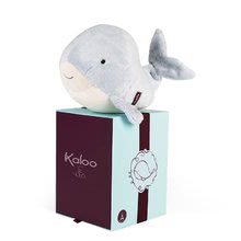 Plyšové a textilní hračky - Plyšová velryba Lollipop Whale Les Amis Kaloo šedá 19 cm z jemného plyše v dárkové krabičce od 0 měsíců_4