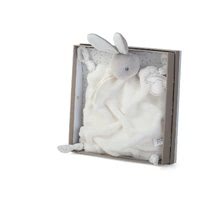 Hračky na mazlení DouDou - Plyšový králíček na mazlení Plume Doudou Kaloo 20 cm v dárkovém balení pro nejmenší šedo-krémový_1