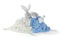 Jucării de alint și de adormit - Ursuleţ de pluş pentru alintare Plume Doudou Kaloo 20 cm în ambalaj de cadouri gri-albastru_0