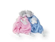 Zabawki do przytulania i zasypiania - Pluszowy niedźwiadek do przytulania Plume Doudou Kaloo 20 cm w pudełku podarunkowym dla najmłodszych szaro-niebieski_3